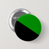 Grüner Anarchistenflaggenknopf Button (Vorne & Hinten)
