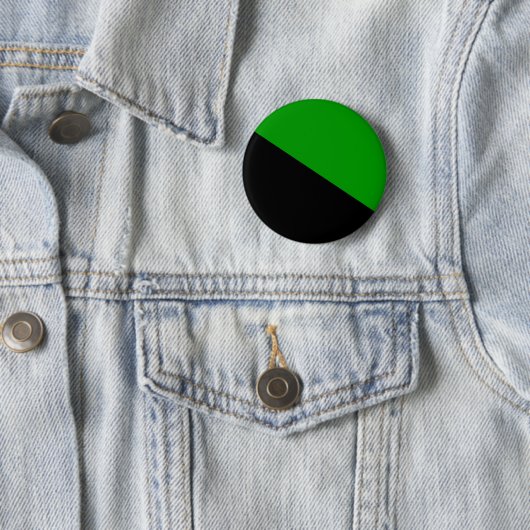 Grüner Anarchistenflaggenknopf Button (Beispiel)