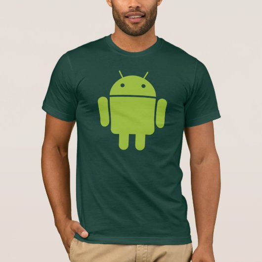 Grüner androider T - Shirt (Vorderseite)