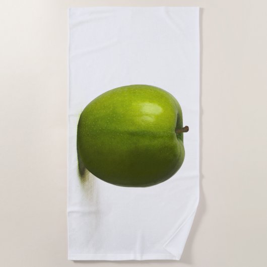 Grüner Apfel btcnm Strandtuch (Vorderseite)