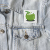 Grüner Apfel Button (Beispiel)