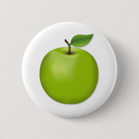 Grüner Apfel Button (Vorderseite)