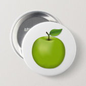 Grüner Apfel Button (Vorne & Hinten)