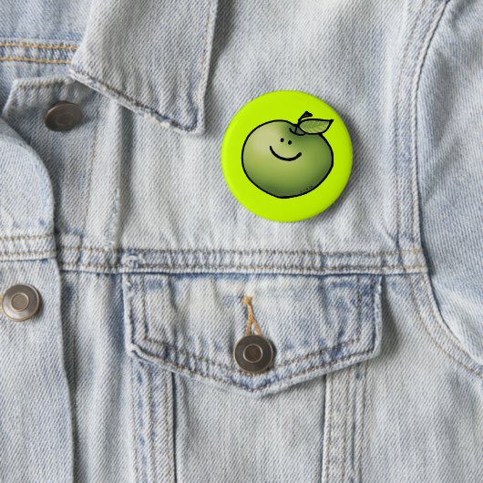 Grüner Apfel Button (Beispiel)