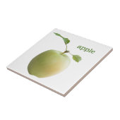 Grüner Apfel Fliese (Seite)