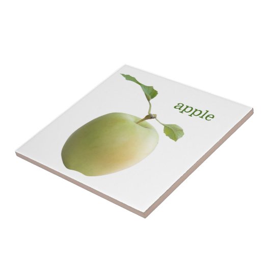 Grüner Apfel Fliese (Seite)