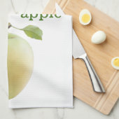 Grüner Apfel Handtuch (Viertel Falte)