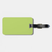 Grüner Apfel Igel Gepäckanhänger (Rückseite horizontal)