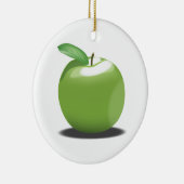 Grüner Apfel Keramik Ornament (Rechts)