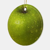 Grüner Apfel Keramikornament (Links)