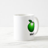 Grüner Apfel Klassischer Becher Kaffeetasse (VorderseiteRechts)