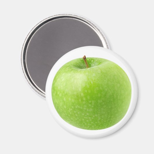 Grüner Apfel Magnet (Vorderseite/Rückseite)