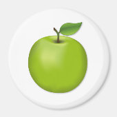 Grüner Apfel Magnet (Vorne)