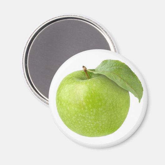 Grüner Apfel Magnet (Vorderseite/Rückseite)
