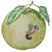 Grüner Apfel mit lustiger Magie in dieser Illustra T-Shirt