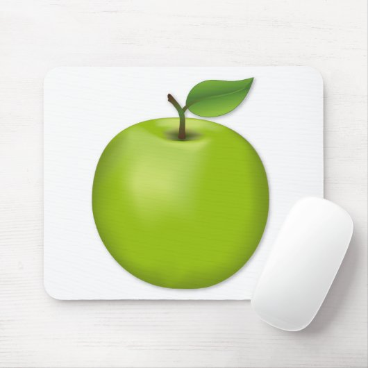Grüner Apfel Mousepad (Mit Mouse)
