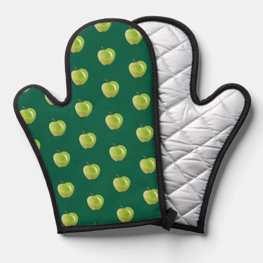 Grüner Apfel Ofen Mitt Ofenhandschuh (Vorderseite/Rückseite)