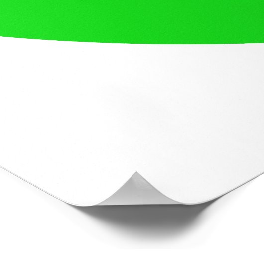 Grüner Apfel. Poster (Ecke)