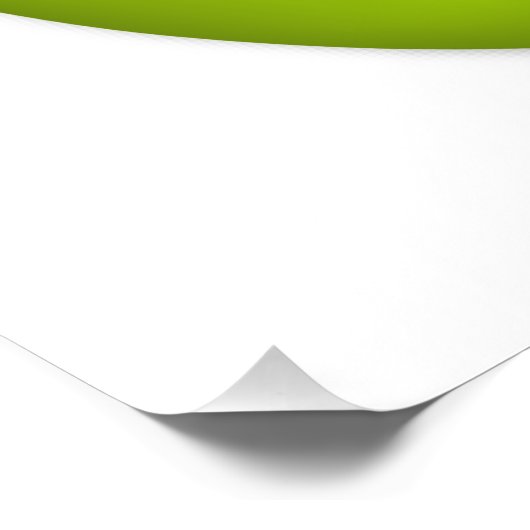 Grüner Apfel Poster (Ecke)