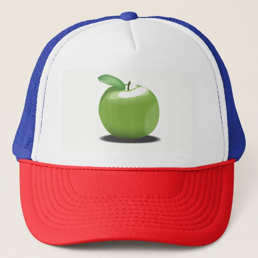 Grüner Apfel Truckerkappe (Vorderseite)