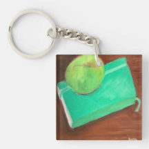 Grüner Apfel und Journal