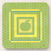 Grüner Apfel Untersetzer (Vorderseite)