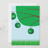 Grüner Apfelbaum Einladung (Vorderseite)