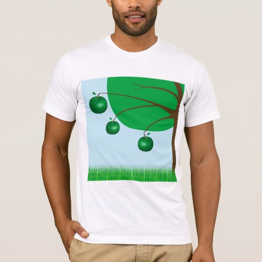 Grüner Apfelbaum T-Shirt (Vorderseite)