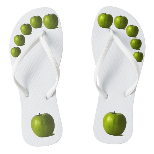 Grüner Apfelfisch Badesandalen (Fußbett)