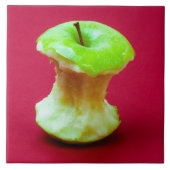 Grüner Apfelkern Fliese (Vorderseite)