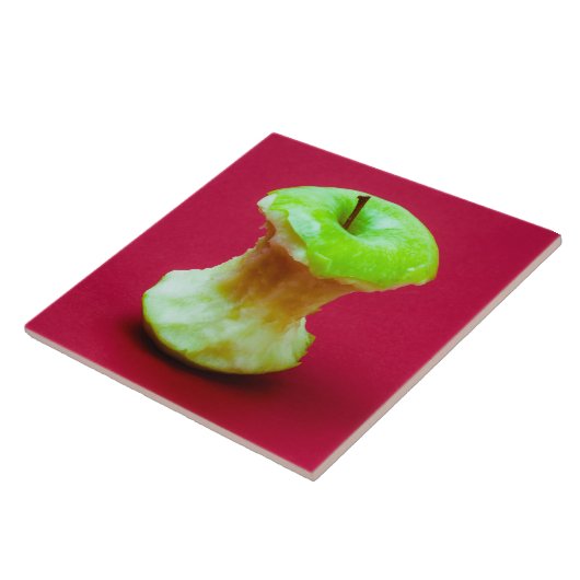 Grüner Apfelkern Fliese (Seite)