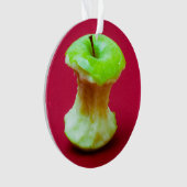 Grüner Apfelkern Ornament (Vorderseite)