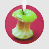 Grüner Apfelkern Ornament (Vorderseite)