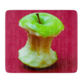 Grüner Apfelkern Schneidebrett (Vorderseite)