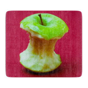 Grüner Apfelkern Schneidebrett