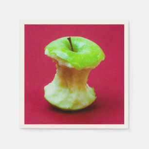 Grüner Apfelkern Serviette