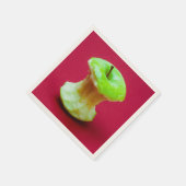 Grüner Apfelkern Serviette (Ecke)