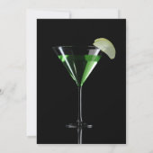 Grüner Apfelsinencocktail Einladung (Rückseite)