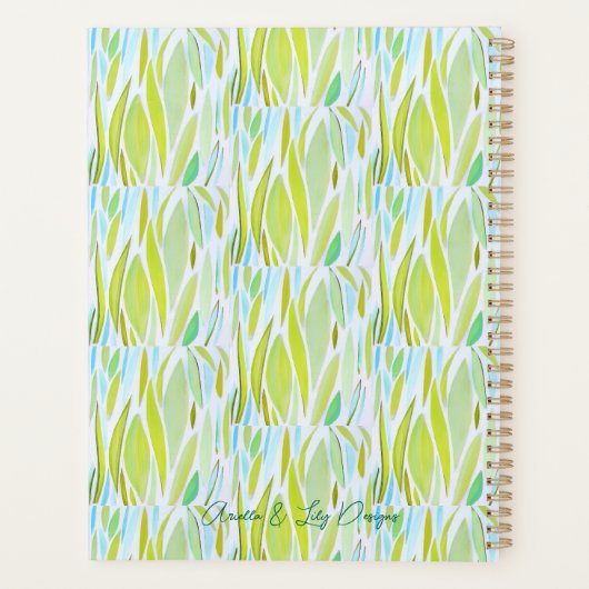 Grüner Apfelspulenplaner Planer (Rückseite)