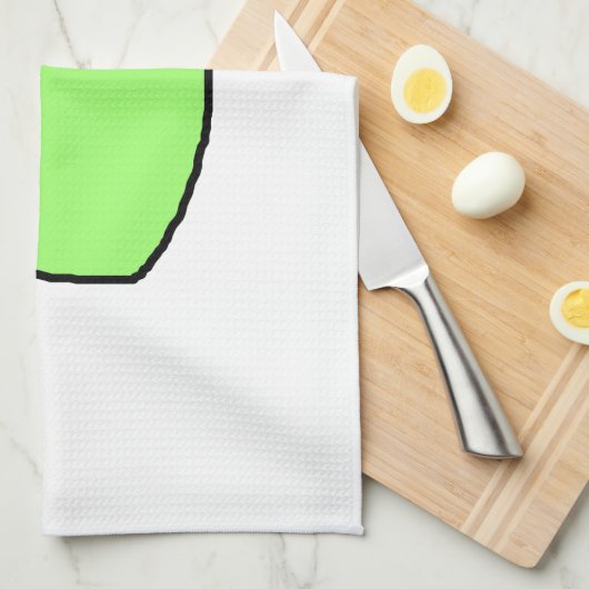 Grüner Apple Handtuch (Viertel Falte)
