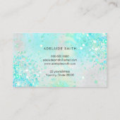 grüner Aquabobutterfisch, simulierter, grobkörnige Visitenkarte (Rückseite)