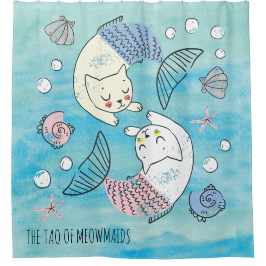 Grüner Aquarell Duschvorhang (Vorderseite)