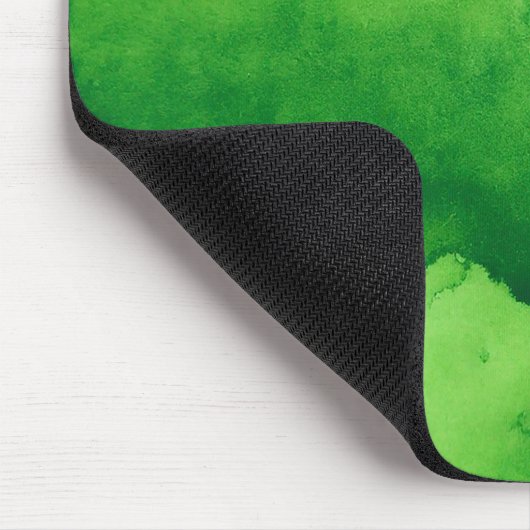 Grüner Aquarellhintergrund Mousepad (Ecke)