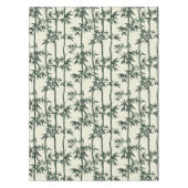 Grüner asiatischer Bambus und Blätter Tischdecke (Vorderseite)