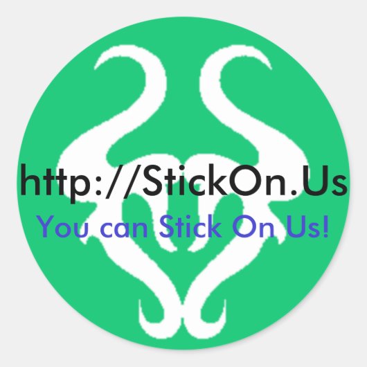 grüner Aufkleber (Vorderseite)