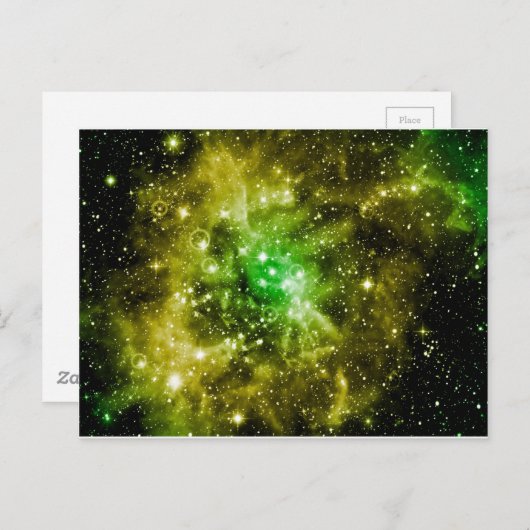 Grüner Außenraum Postkarte (Vorne/Hinten)