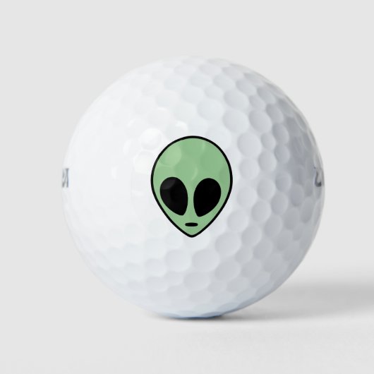 Grüner Außerirdischer Golfball (Vorderseite)