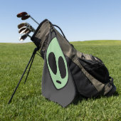 Grüner Außerirdischer Golfhandtuch (Gras)