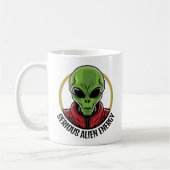 Grüner Außerirdischer Kaffeetasse (Links)