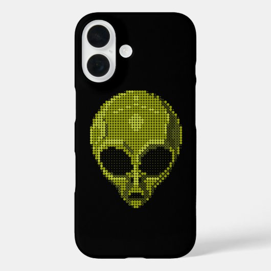 Grüner Außerirdischer Kopf Case-Mate iPhone Hülle (Rückseite)
